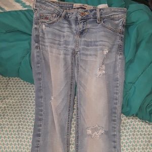 Light blue low rise jeans